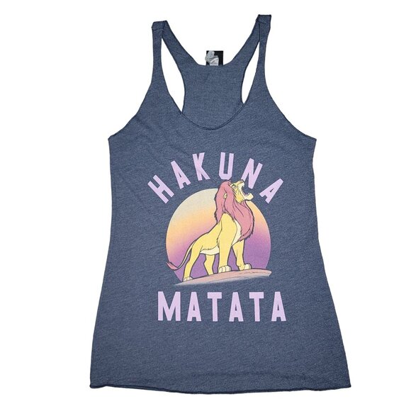 Disney Hakuna Matata Lion King Racerback Tank Top size small timone and pumba - Picture 3 of 7